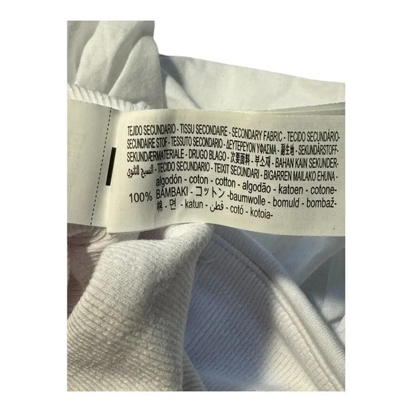 NEW ZARA Women’s‎ Large White Combination Ruffled Bodysuit NWT - Picture 6 of 6